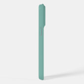 Monogram 2 Initialen Turquoise Minimalistisch iPhone Hoesje (Rechterkant)