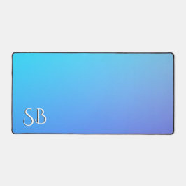 Monogram 2 Tone Blue Color Combination Bureaumat