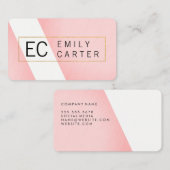 Monogram 2 Tone Visitekaartje (Voorkant / Achterkant)