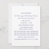 Monogram: 3 Afbeeldingen: P & W Polka-dot Uitnodig Kaart (Achterkant)