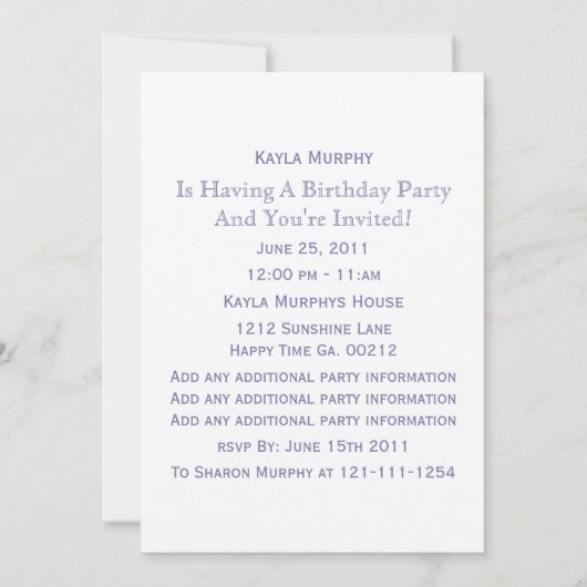 Monogram: 3 Afbeeldingen: P & W Polka-dot Uitnodig Kaart (Achterkant)