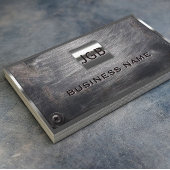 Monogram 3 Initialen Professioneel metaal omlijst Visitekaartje