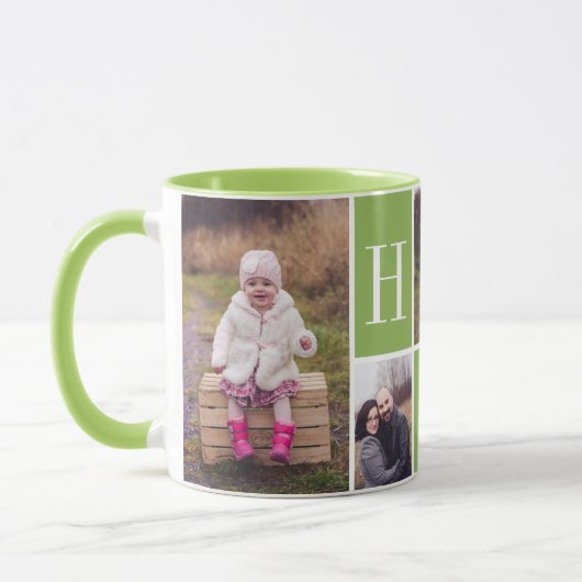 Monogram 4 Foto Collage Mok (Links)