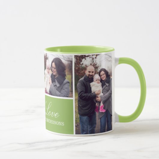 Monogram 4 Foto Collage Mok (Rechts)