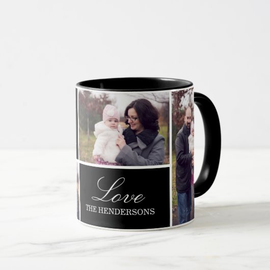 Monogram 4 Foto Collage Mok (Voorkant rechts)