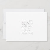 Monogram 4 Foto Weddenschap Bedankkaart (Achterkant)