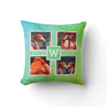 Monogram 4 Fotosjabloon Modern Blauw