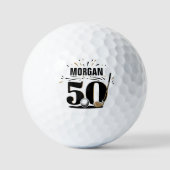 Monogram 50e verjaardag golfballen (Voorkant)