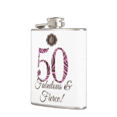 Monogram 50e verjaardag van de ziekte van Fabulous Heupfles (Links)