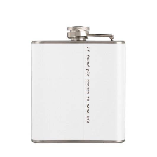 Monogram 50e verjaardag van de ziekte van Fabulous Heupfles (Achterkant)