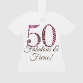 Monogram 50e verjaardag van de ziekte van Fabulous Ornament (voorkant)