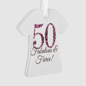 Monogram 50e verjaardag van de ziekte van Fabulous Ornament (voorkant)