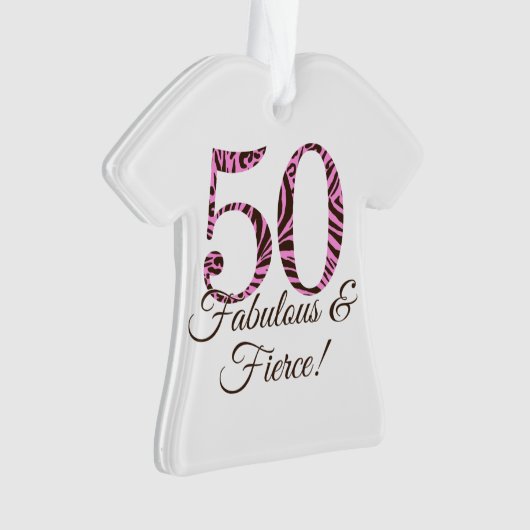 Monogram 50e verjaardag van de ziekte van Fabulous Ornament (voorkant)