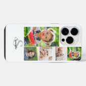 Monogram 5 Foto Collage Naam iPhone / iPad case Hoesje (Achterkant horizontaal)