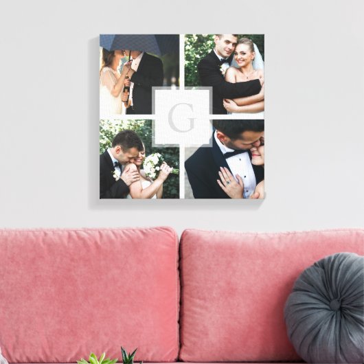 Monogram 5 Fotocadefotocanvas Canvas Afdruk (Insitu (Woonkamer))