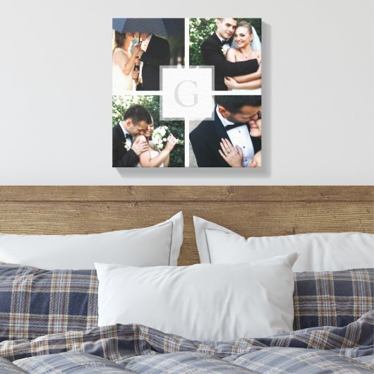 Monogram 5 Fotocadefotocanvas Canvas Afdruk (Insitu (Slaapkamer))