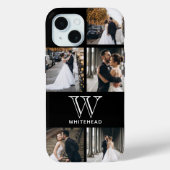 Monogram 5 Square Photo Collage Case-Mate iPhone Case (Achterkant)