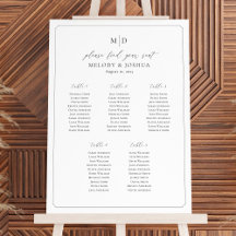 Monogram 5 Tafels Stoelindeling Zitschema