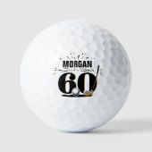 Monogram 60e verjaardag golfballen (Voorkant)