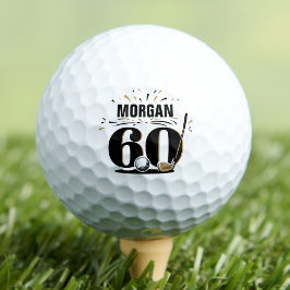 Monogram 60e verjaardag golfballen