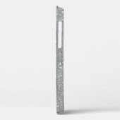 Monogram 6 Afgerond Foto Collage Silver Glitter Case-Mate iPhone Case (Achterkant / Links)