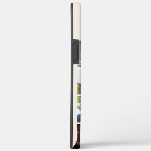 Monogram 6 foto collage crème geel Case-Mate iPhone case (Achterkant / Rechts)