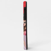 Monogram 6-foto-collage turquoise iPhone-hoesje Case-Mate iPhone Case (Achterkant/links)
