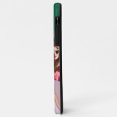 Monogram 6-foto-collage turquoise iPhone-hoesje Case-Mate iPhone Case (Achterkant/links)