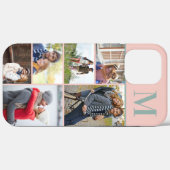 Monogram 6 Fotocollage Perzik Groen Case-Mate iPhone Case (Achterkant (horizontaal))