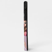 Monogram 6-Photo Collage Blauwgroen iPhone Case (Achterkant/links)