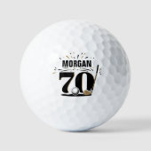 Monogram 70e verjaardag golfballen (Voorkant)