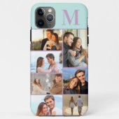 Monogram 7 fotocollage Mint Lila Case-Mate iPhone Case (Achterkant)