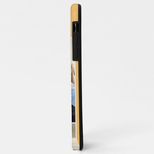 Monogram 7 Fotocollage op Oker Geel Case-Mate iPhone Case (Achterkant/links)