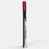 Monogram 7 Fotocollage op rood Case-Mate iPhone Case (Achterkant/rechts)