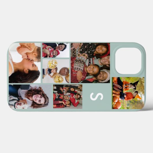 Monogram 8 fotocollage Case-Mate iPhone case (Achterkant (horizontaal))