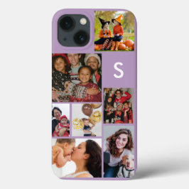 Monogram 8 fotocollage paarse Case-Mate iPhone case