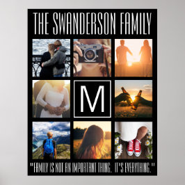 Monogram 8 Lijst Citaat Poster