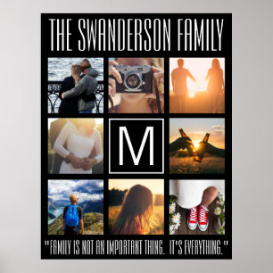 Monogram 8 Lijst Citaat Poster