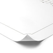 Monogram 8 Tafels Stoelenindeling Rand Poster (Hoek)