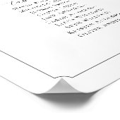 Monogram 9 Tafels Stoelenkaart Poster (Hoek)