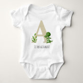 Monogram A Alligator Romper (Voorkant)