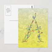 MONOGRAM A BRIEFKAART (Voorkant / Achterkant)