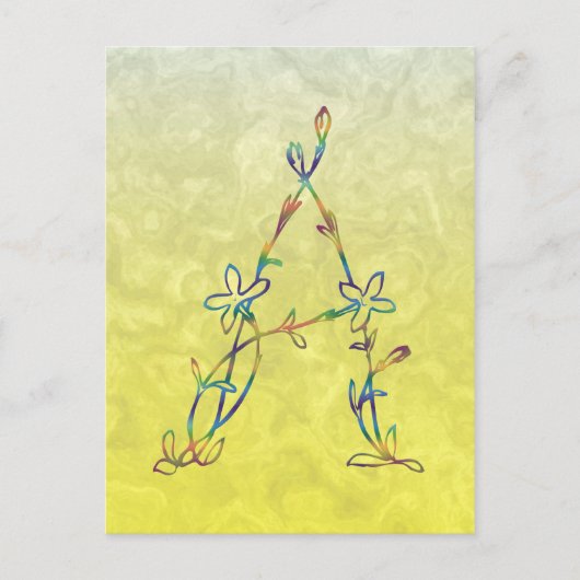 MONOGRAM A BRIEFKAART (Voorkant)