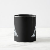 Monogram A Faux Diamond Mok (Midden)