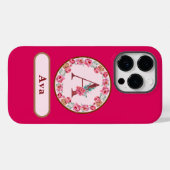 Monogram A Floral Case-Mate iPhone Case (Achterkant (horizontaal))