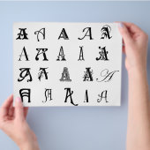 Monogram A Flyer (Hand)