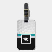 Monogram A Golf Ball Bagagelabel (Voorkant verticaal)