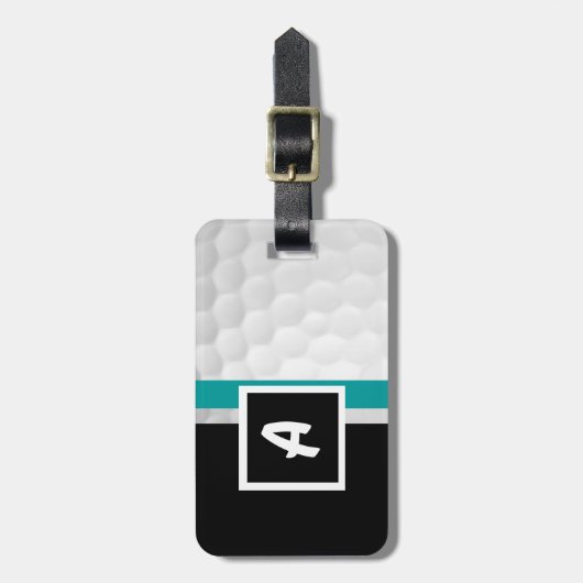 Monogram A Golf Ball Bagagelabel