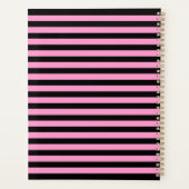 Monogram A in witte roze roze roze en bladstropen Planner (Achterkant)