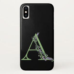 Monogram A lavender Eucalyptus Case-Mate iPhone Case